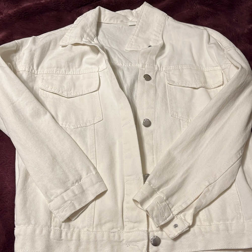 White Jean Jacket